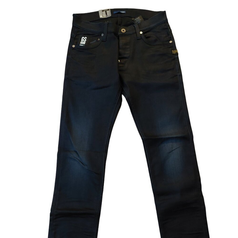 Retro Vintage G-Star Raw 5204 Defend Super Slim Denim Jeans Pants Sz 28 x 29 NWT